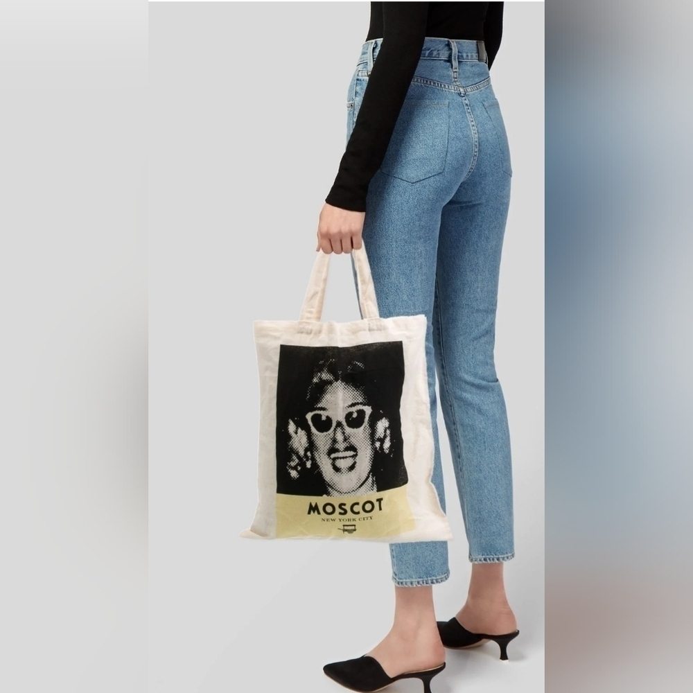 Vintage 90's MOSCOT New York Bag Tote Unisex Stencil Art Pop Eyewear